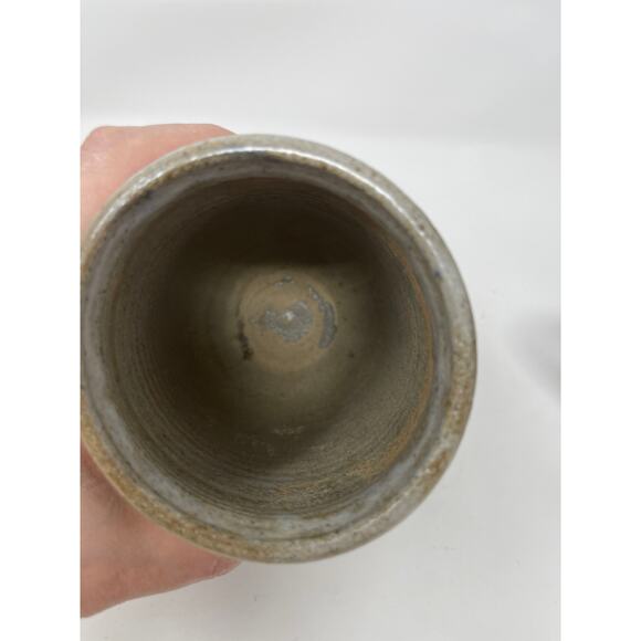 MARTZEN Art Pottery Flower Stoneware Minimalist Vase 5.5" Signed - Picture 5 of 9